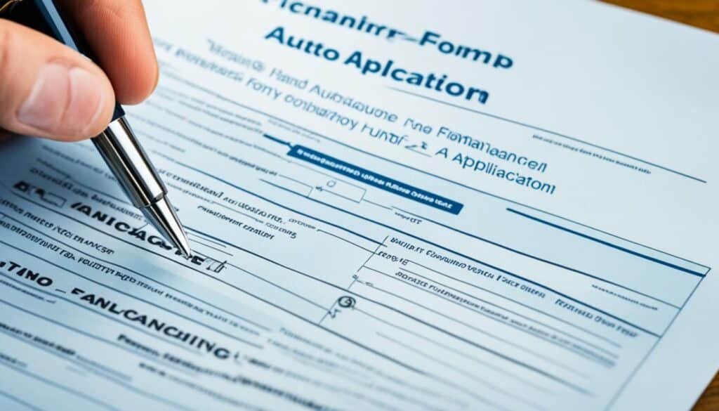 auto financing application